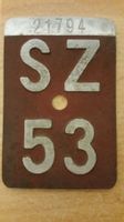 Velonummer SZ 53