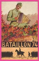 Bataillon 74 gelaufen mit Feldpost