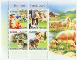Block "Haustiere". São Tomé und Príncipe