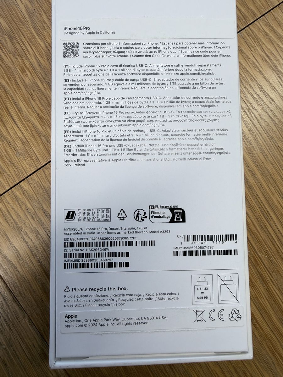 Apple Telefoni cellulari / Smartphones: iPhone16 Pro, Dessert Titanium, 128GB – Usato da Gwatt (Thun) venduto da MP76 2
