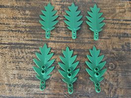 lego 2518 lot de 6 pièces Green Plant, Tree Palm Leaf Large