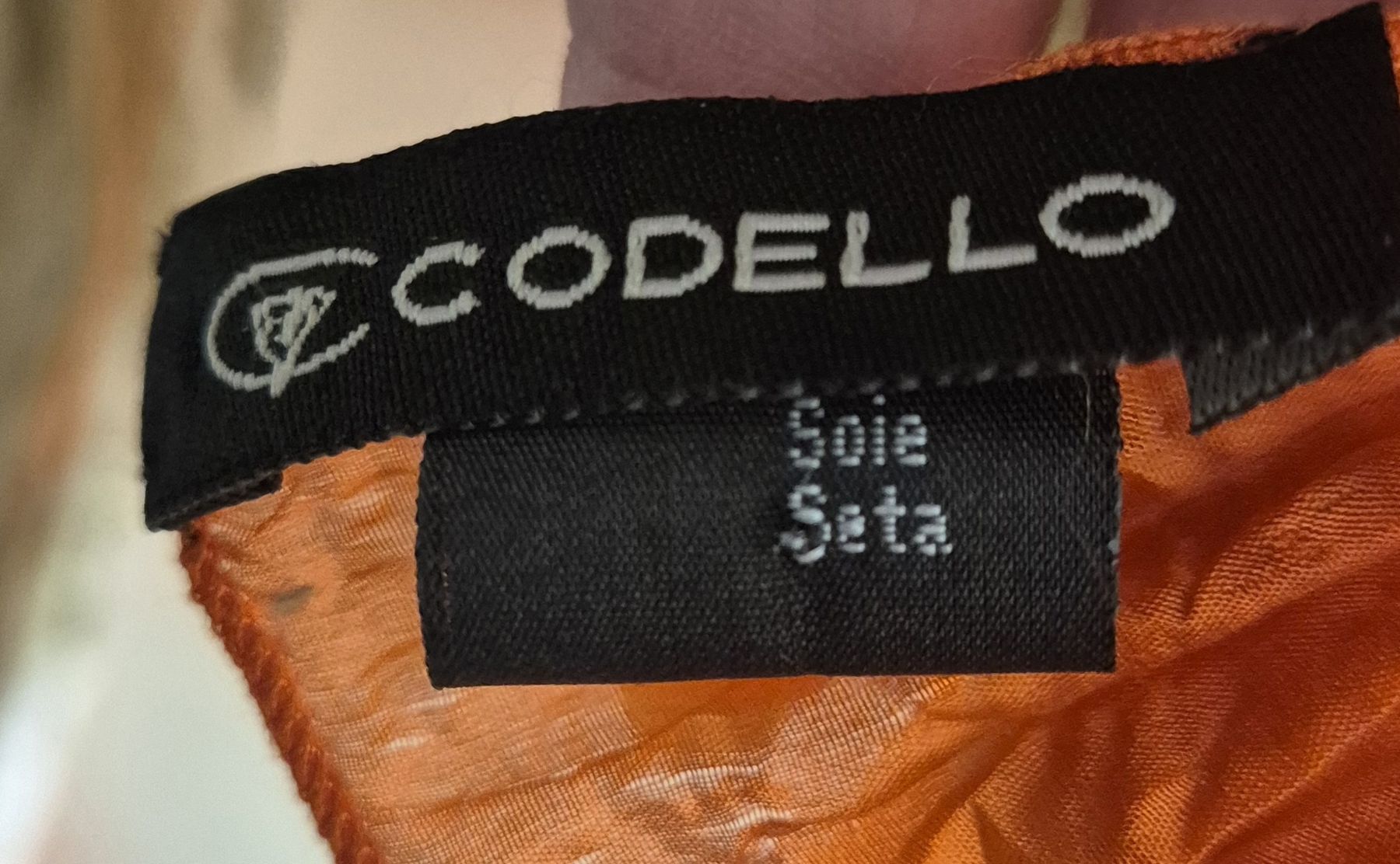 Codello Foulard & Sciarpe: Codello Seidenschal, Orange/Weiss, wie Neu! – Usato da Neuhausen venduto da gud_sx99 1