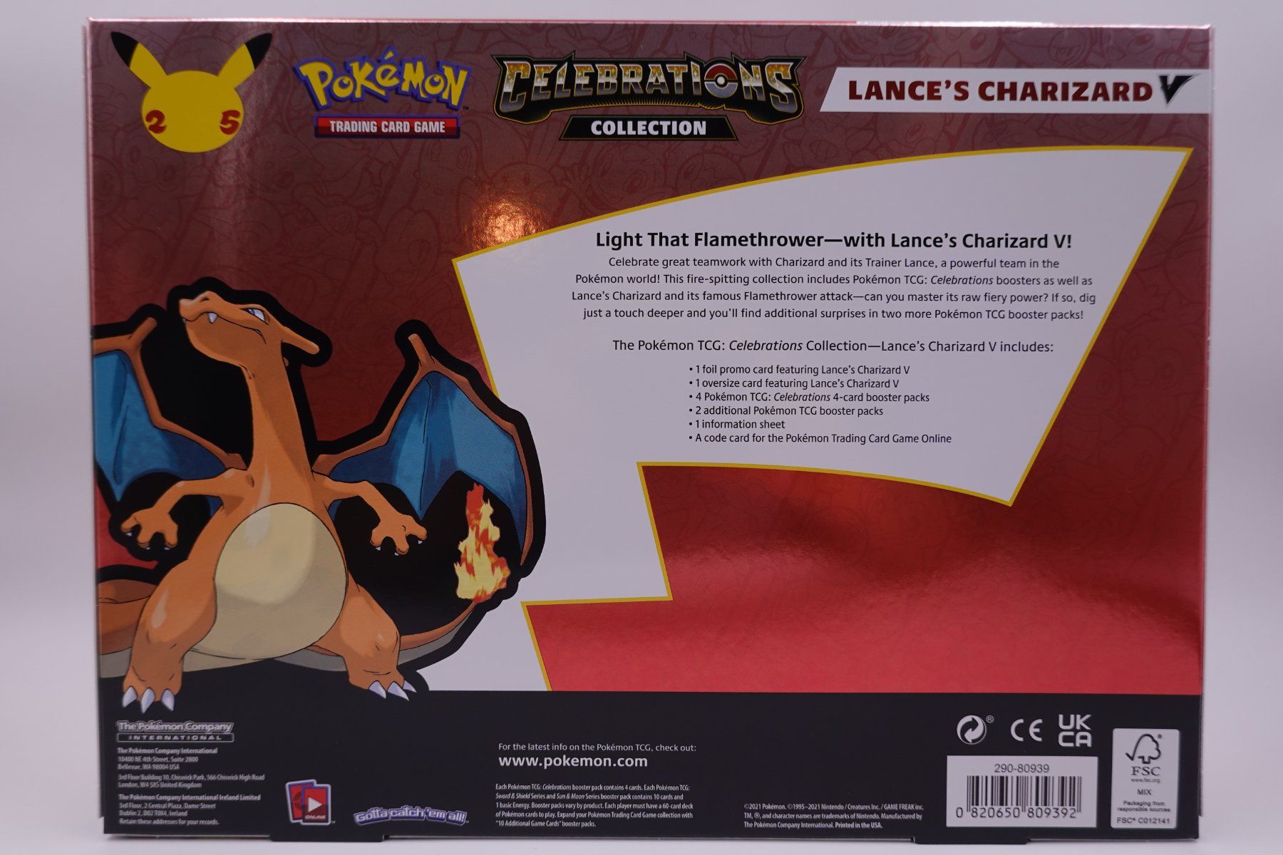 Pokémon Sammelbilder & Trading cards: Pokemon Celebrations Lance Charizard V Box – Neu und originalverpackt aus Herisau von ZelliZone 1