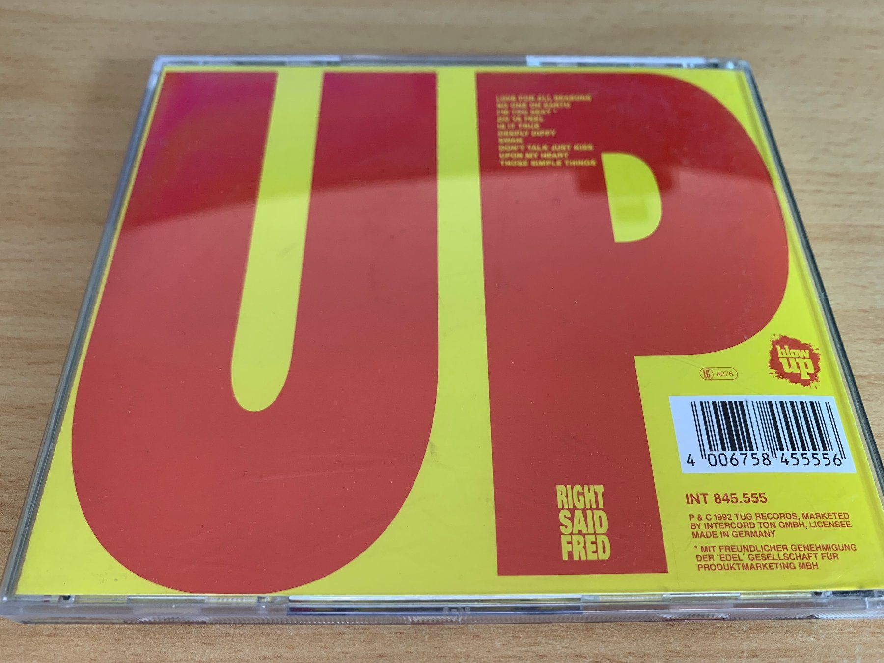 CD: Right Said Fred – Up – Usato da Rikon im Tösstal venduto da Alpenmutz 1