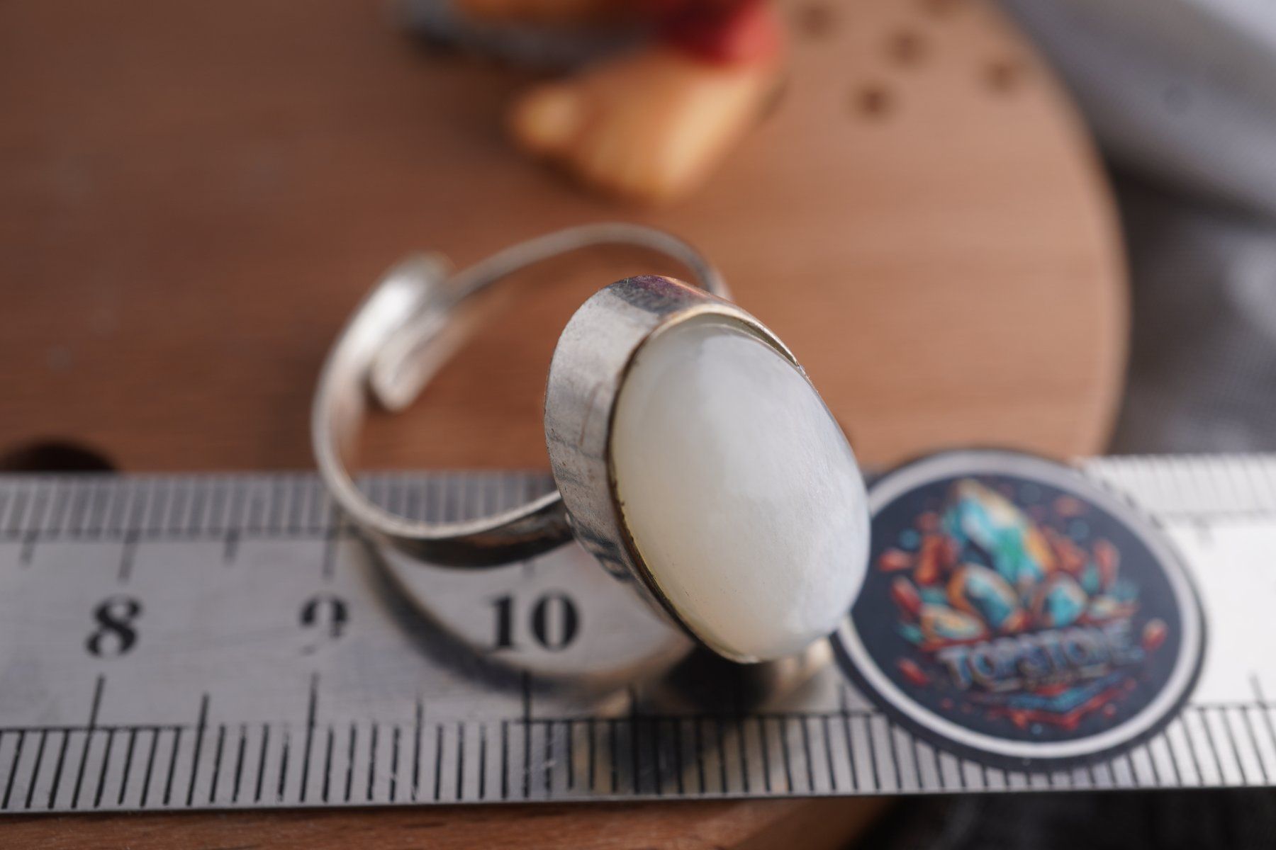 Minéraux & Lithothérapie: Indischer Mondstein    ring Grösse  Variabel     (Räumung!) – Neuf avec emballage d'origine à Eschenbach SG par topstone 3