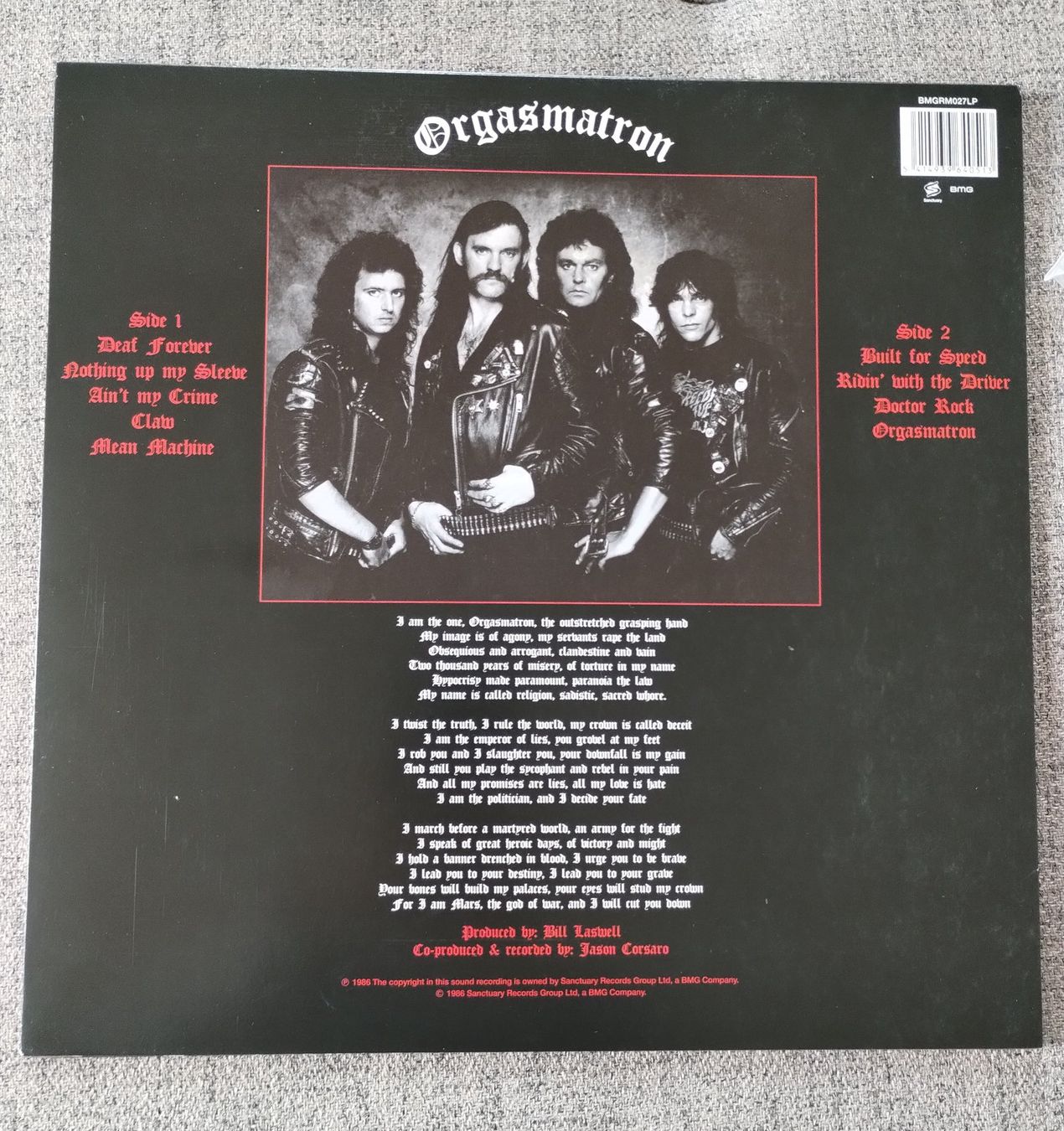 Dischi in vinile: Motorhead " Orgasmatron" – Usato da Lausanne venduto da Martinucci 6