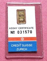 CREDIT SUISSE - 1 GRAMM - N° 31570