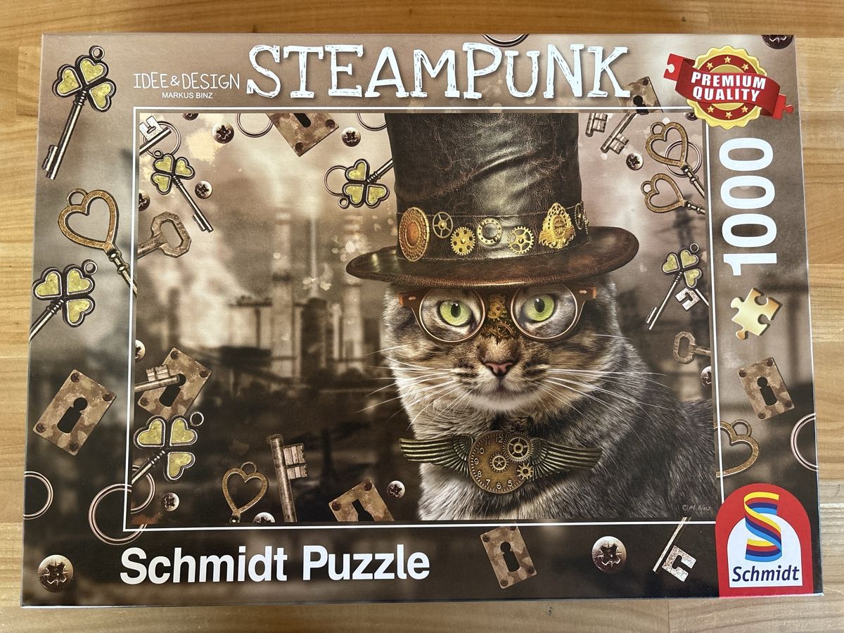 Puzzle: Puzzle 1000 Steampunk / Katze – Usato da Rümlang venduto da Sambas19