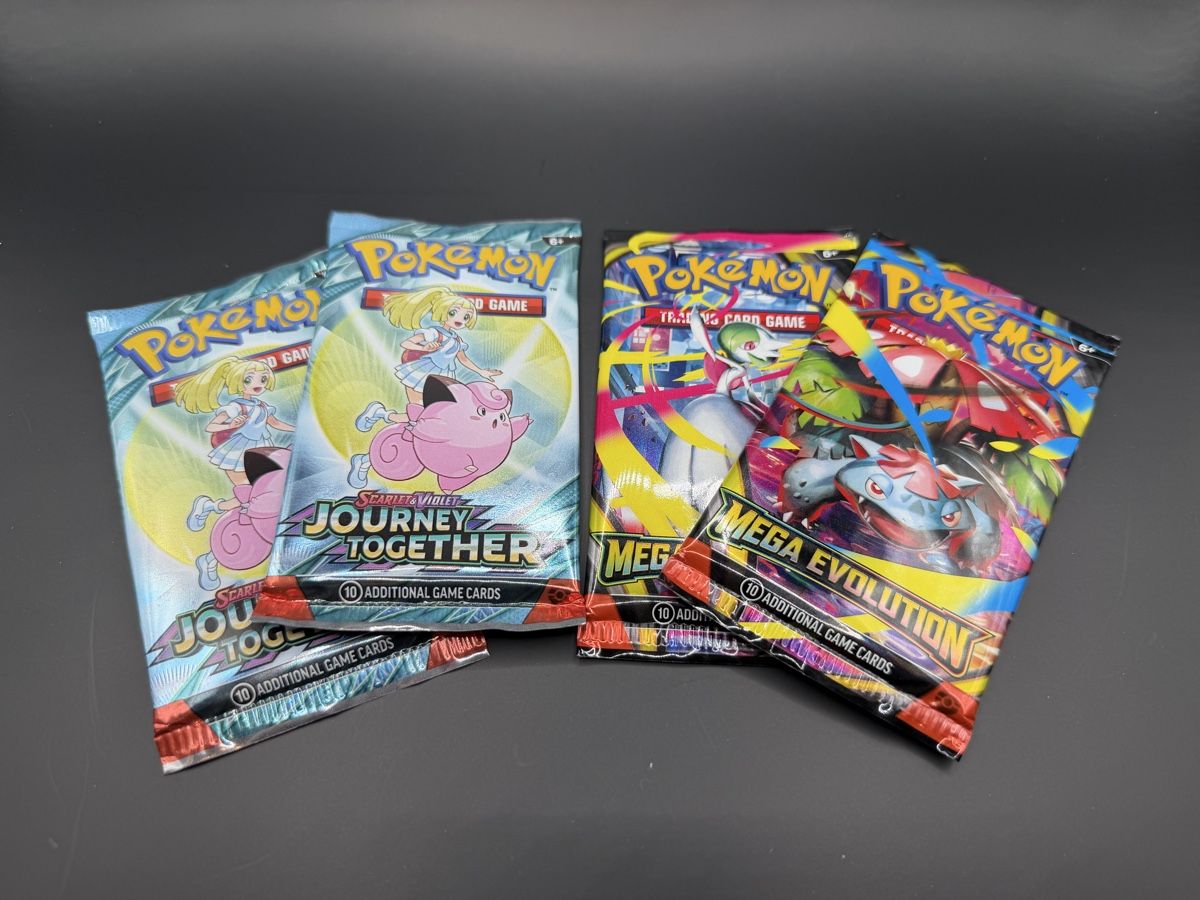 Pokémon Carte collezionabili: 4x Pokémon Boosters: 2 Mega Evolution + 2 Journey Together – Nuovo e nell'imballaggio originale da Genève venduto da Rokemon 1