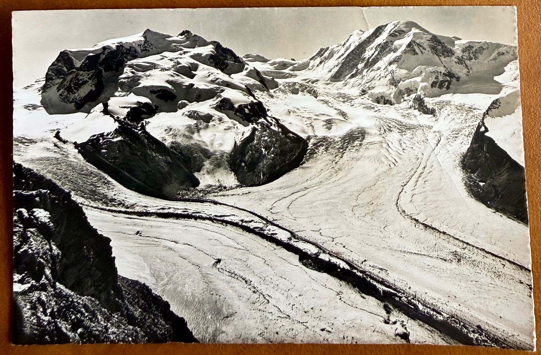 Cartoline postali: Zermatt - Monte Rosa und Lyskamm 1965 – Usato da Lutry venduto da Ediego