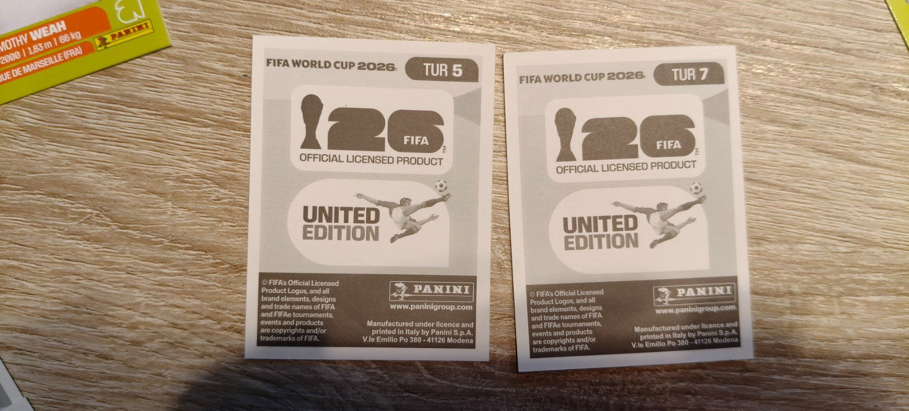 Panini Carte collezionabili: FIFA World Cup 2026 / TUR 5 et 7 – Nuovo (secondo la descrizione) da Plan-les-Ouates venduto da col_vq9g 1