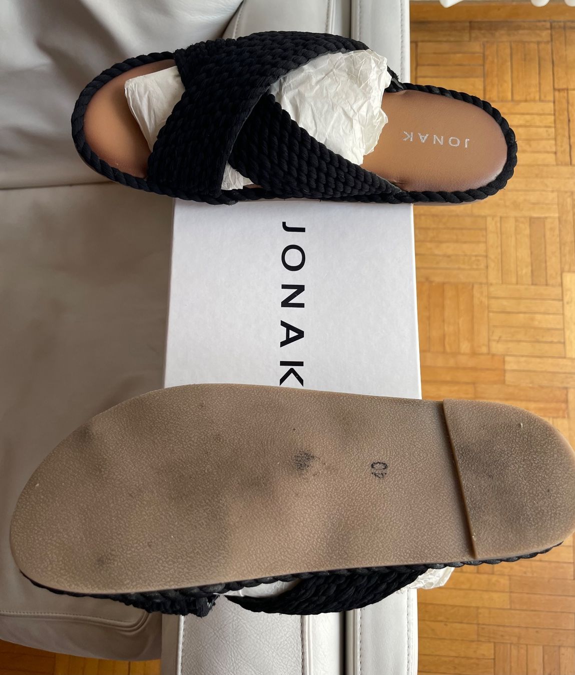 Jonak Scarpe da donna: Ciabatte estive, marca Jonak nere, numero 40 – Usato da Lugano venduto da lor_6rzk 2