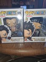 Funko Pop One Piece Luffy Gear Four snake man und Bounce man
