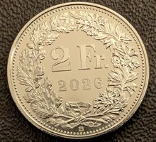 2 Franken 2026 stgl. / aus Münzsatz