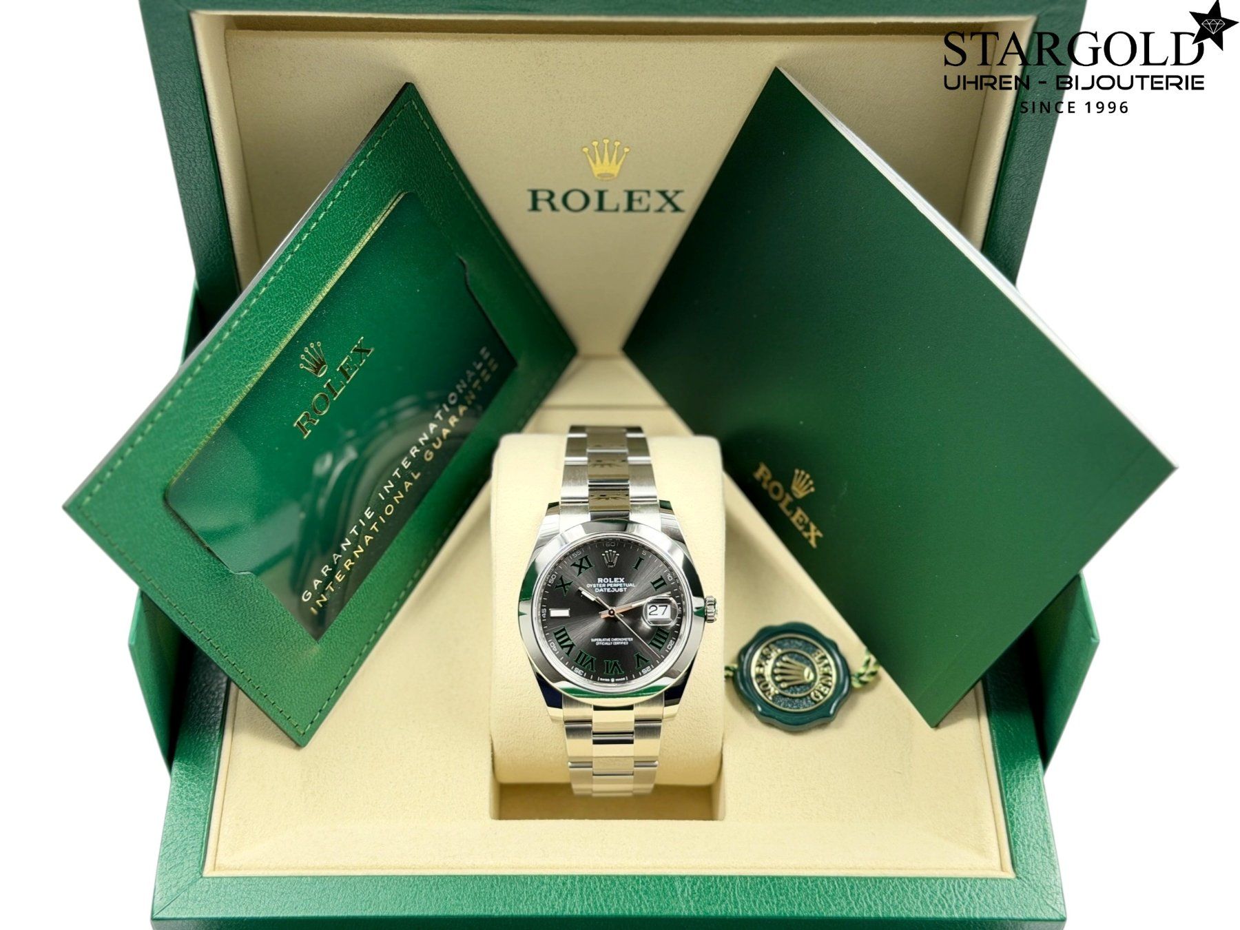 Rolex Uhren: Rolex Datejust 41 Wimbledon - 126300 – Neu und originalverpackt aus Zürich von Stargold-Uhren 9
