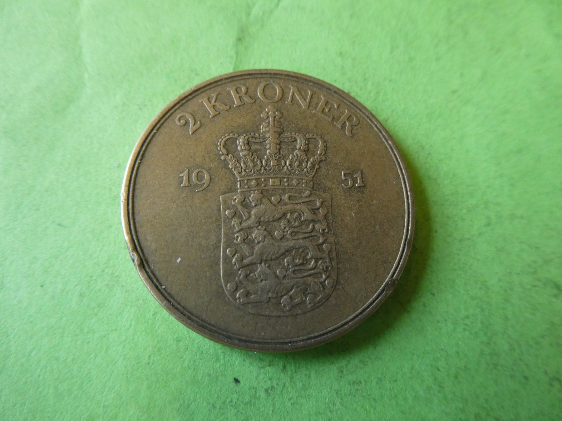 Tutti le monete: Dänemark 1951, 2 Kroner – Usato da Hinterforst venduto da rohusri
