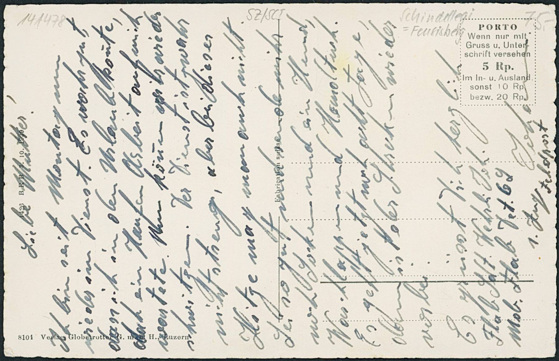 Cartoline postali: SZ Schindellegi - Feusisberg – Nuovo (secondo la descrizione) da Schindellegi venduto da Jonathan77 1