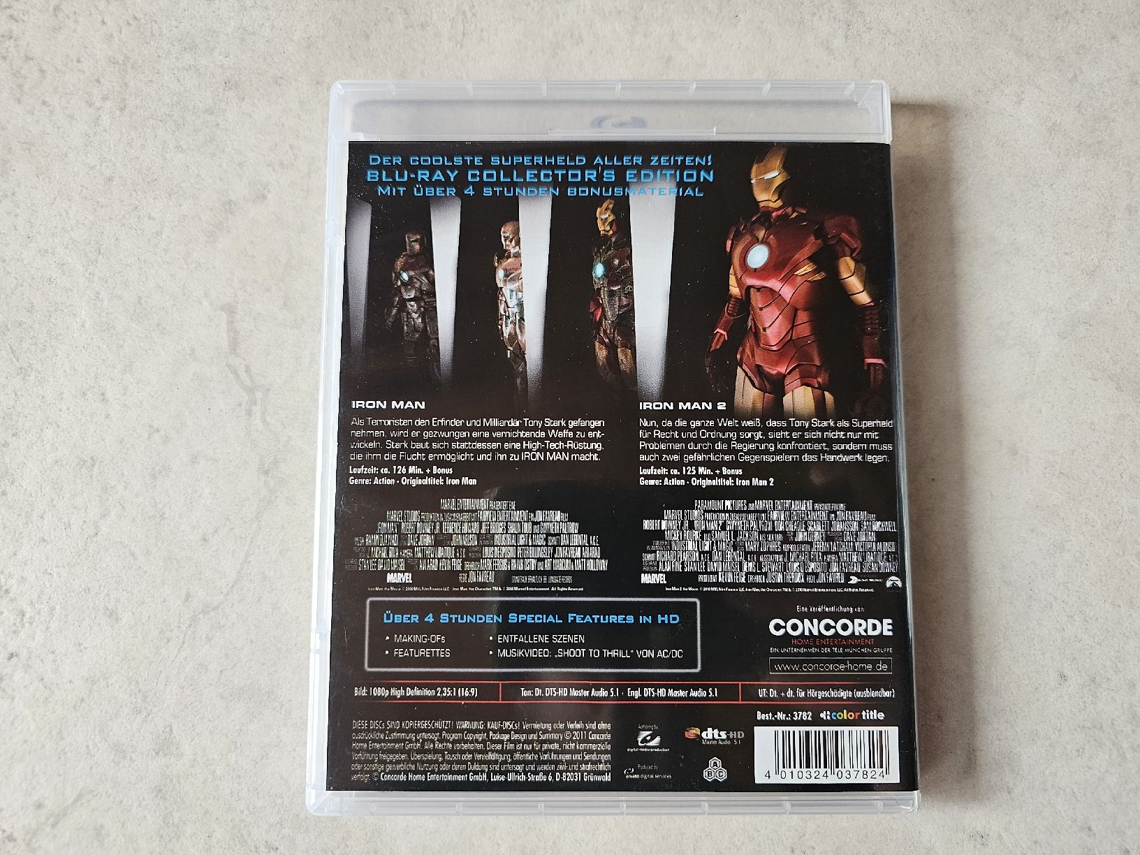 Alle DVDs: Iron Man  -  Teil 1 & 2  /  Bluray – Gebraucht aus Schneisingen von backstore24 1