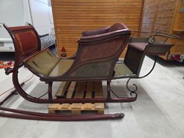 Schlitten Vintage mit Originalbild Rogenmoser.