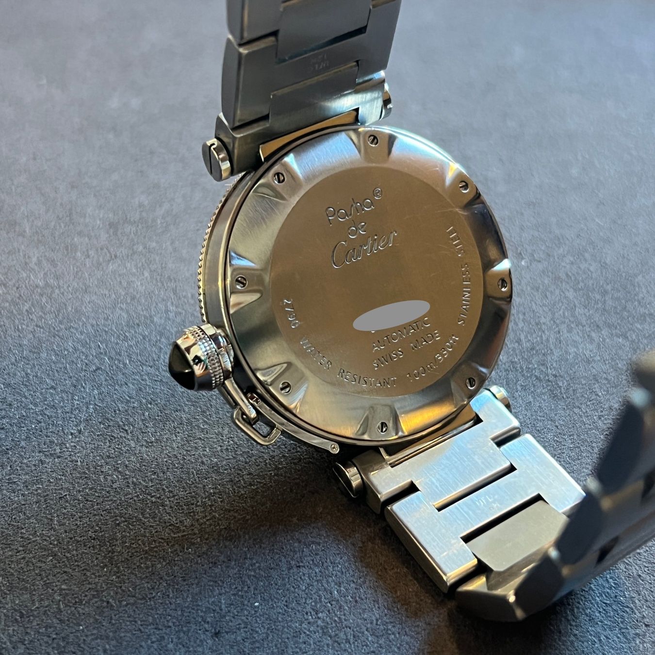 Cartier Orologi: Cartier Pasha Seatimer Automatic Black Dial 2790 – Usato da Carouge GE venduto da Watchaser 4
