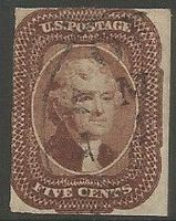 Timbre de 1851 ( United States / Jefferson )