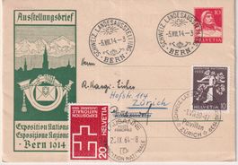 Y91) ) Ausstellungsbrief Bern 1914, sehe Scan