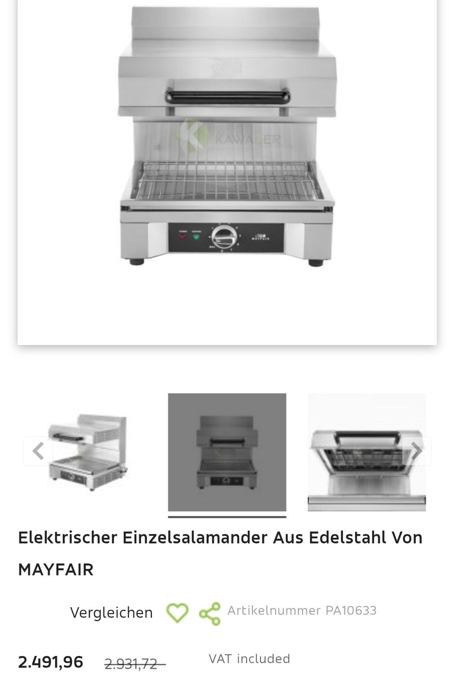 Griglie: Mayfair Salamander Grill #475 – Usato da Wuppenau venduto da Gastro-Wuppenau 4