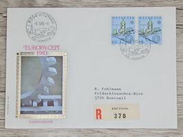 CL01 Enveloppe + Timbre Suisse 1983