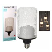 LED Lampe E27 150 lm 2200K röhrenförmig Klarglas gemustert