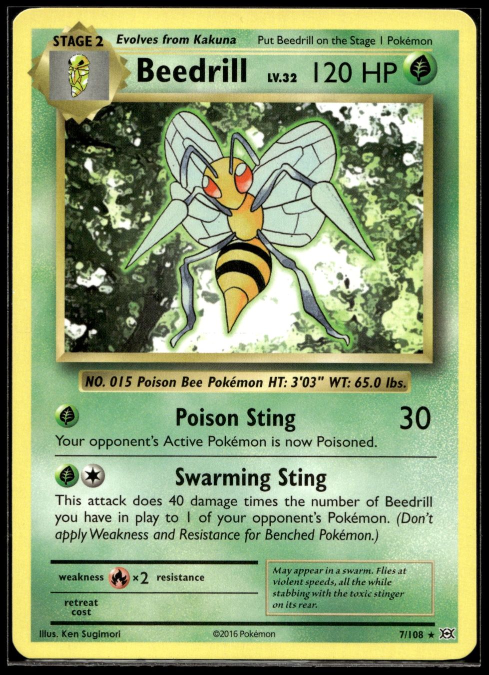 Pokémon Carte collezionabili: Beedrill (EVO EN 7/108) – Nuovo (secondo la descrizione) da Affoltern am Albis venduto da Chiesa_5