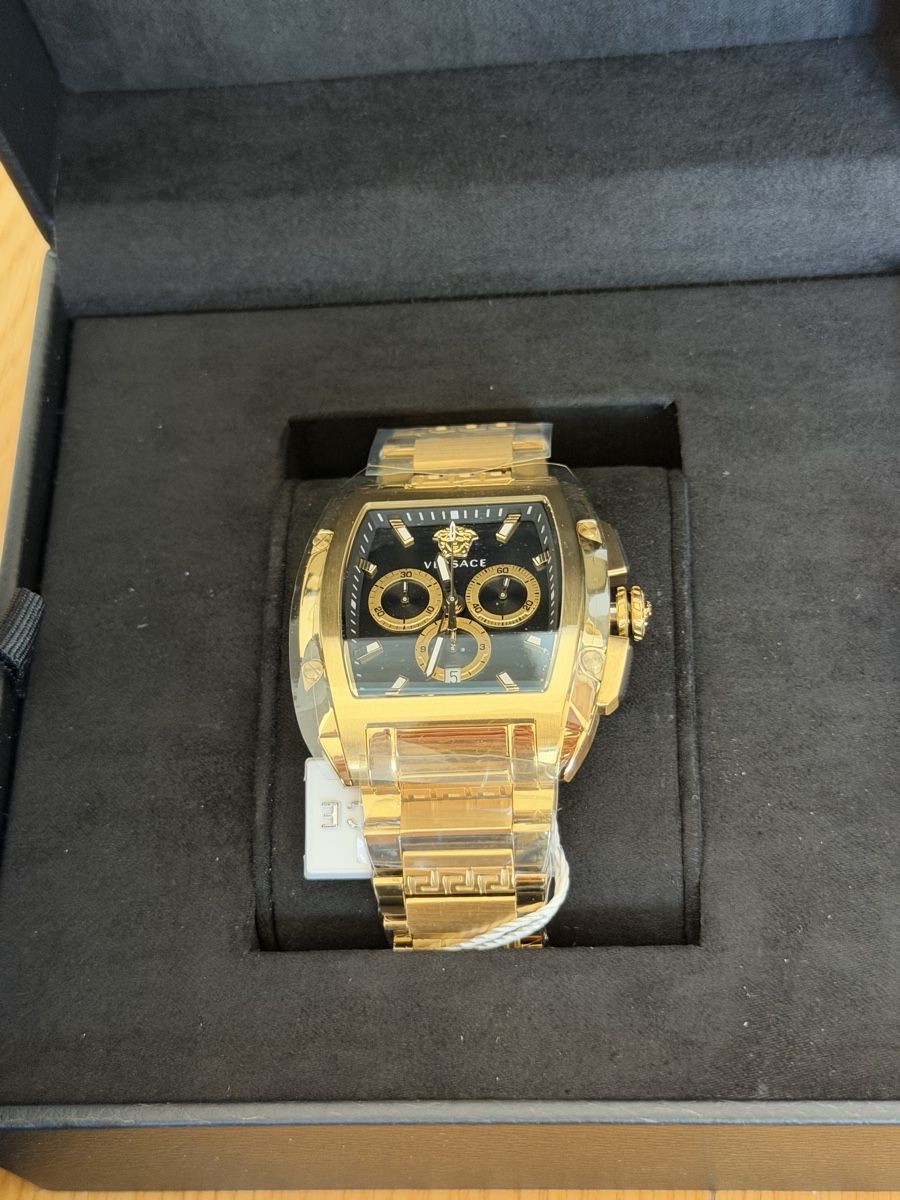 Versace Uhren: Versace DOMINUS - CHRONOGRAPH - GOLD-COLOURED/BLACK – Neu und originalverpackt aus Zollikofen von cedi52 1