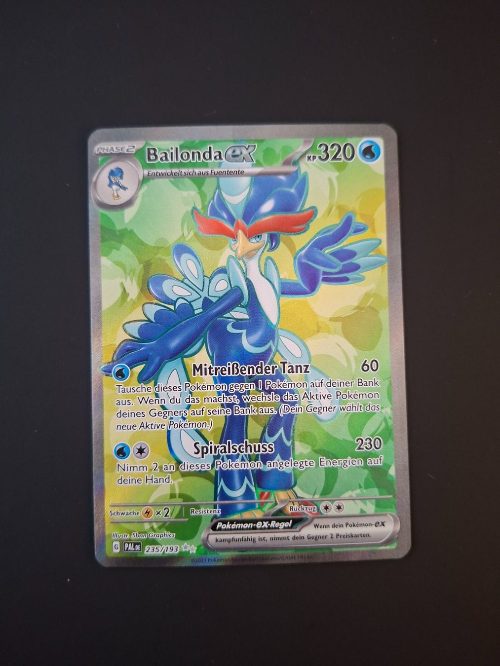 Pokémon Carte collezionabili: Bailonda ex #235 Paldea Evolved (PAL DE) – Usato da Biasca venduto da Sara_Poke123