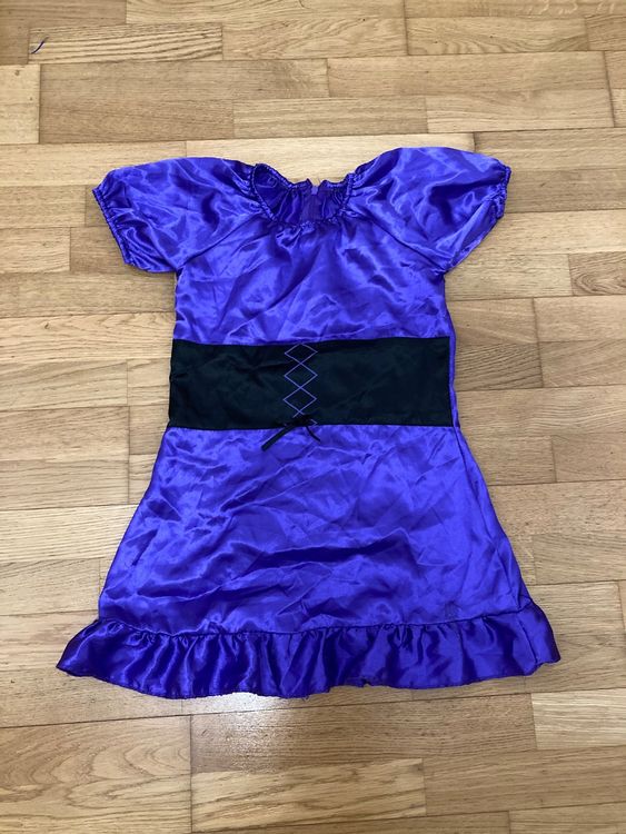 Guirca Hexenkostüm Für Mädchen Größe 3/4 Jahre – Schwarz/Violett, Inkl. Kleid & Hut, Für Karneval & Halloween