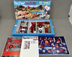fischer Technik 50+ mot 1 Baukasten mit Motor guter Zustand