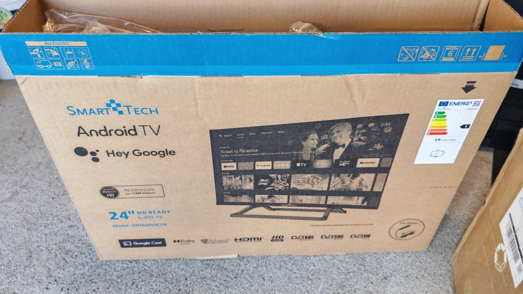 Fernseher: 24" HD LED TV – Neu und originalverpackt aus Samstagern von Nermal 4