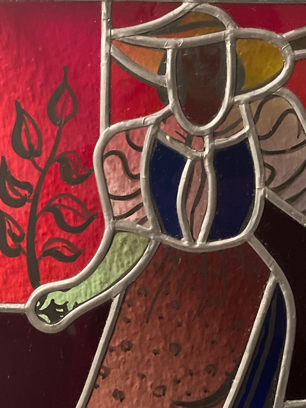 Dipinti: Jacques Düblin Buntglasscheibe mit Bleifassung – Usato da Basel venduto da PAUL_ART 3