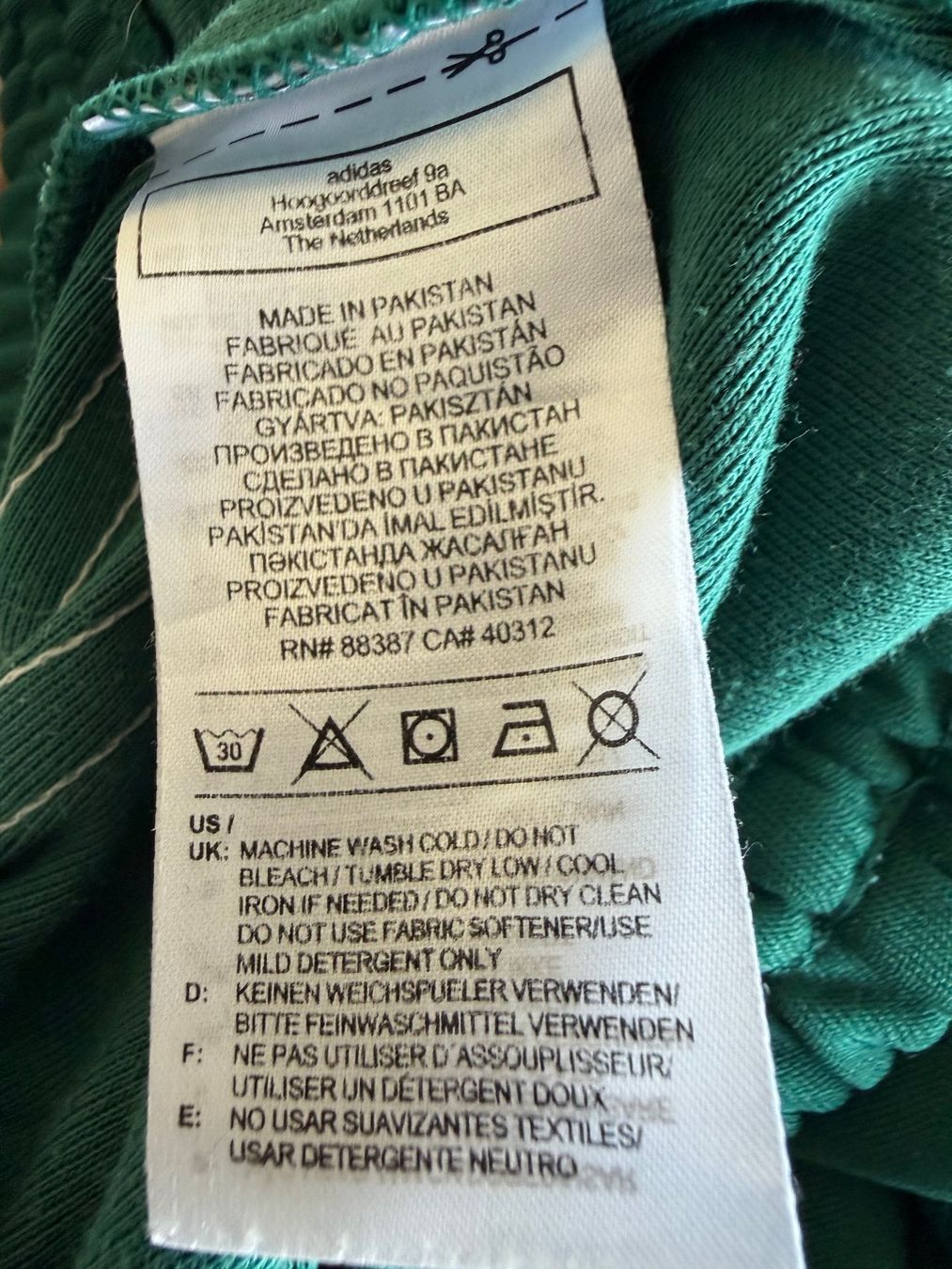 Adidas Pantaloni: Adidas Grösse S Grün – Usato da Kirchdorf AG venduto da coco123 5