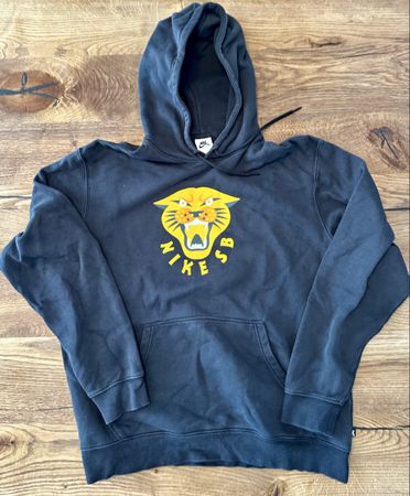     Nike SB Hoodie Tiger Print Gr. M Schwarz