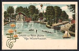 Litho Neue Mühle b. Königs Wusterhause