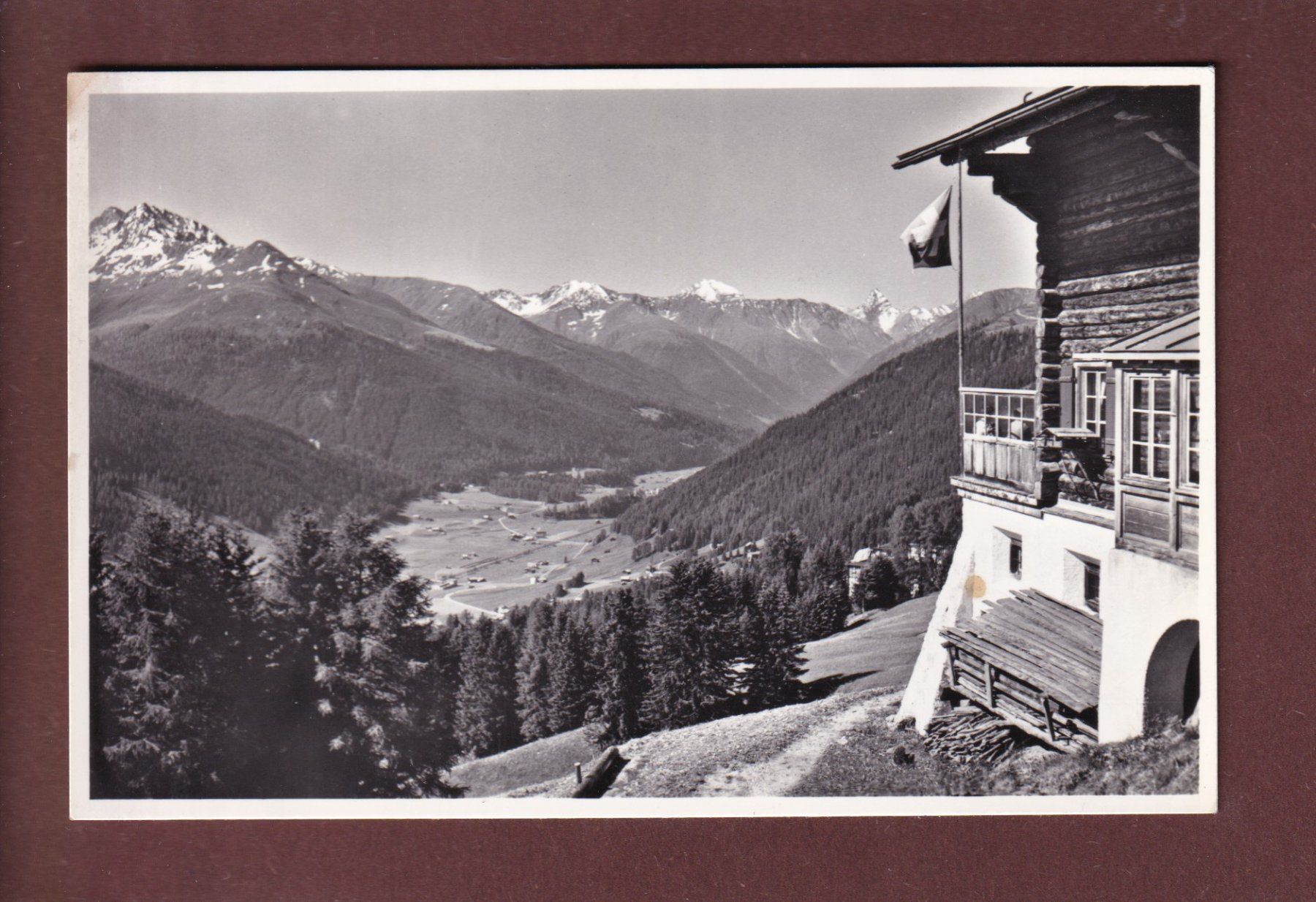 Cartoline postali: DAVOS - Gasthaus Strela - 1962 – Usato da Pully venduto da nicecards