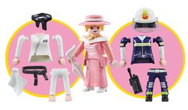 Playmobil 3-in-1 Feuerwehrfrau, Dame, Judoka NEU EOL