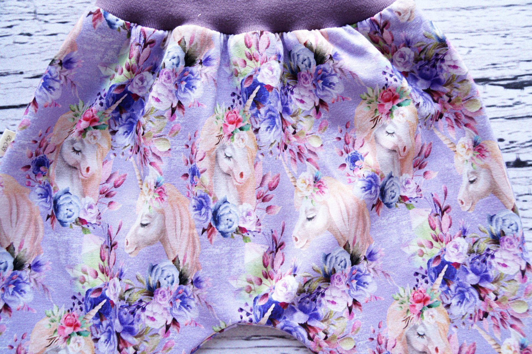 Pantaloni: Pumphose mit Einhorn/Blumen Gr.92/98 NEU – Nuovo e nell'imballaggio originale da Zürich venduto da sambaum 2