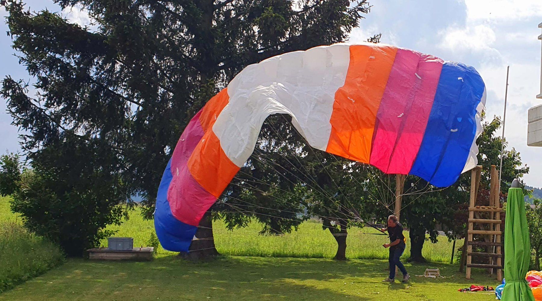 Sport dell'aria & Aquiloni: Gleitschirm Oldtimer Randonneuse Maxi Ailes de K – Usato da Bazenheid venduto da Pfritschi0 2
