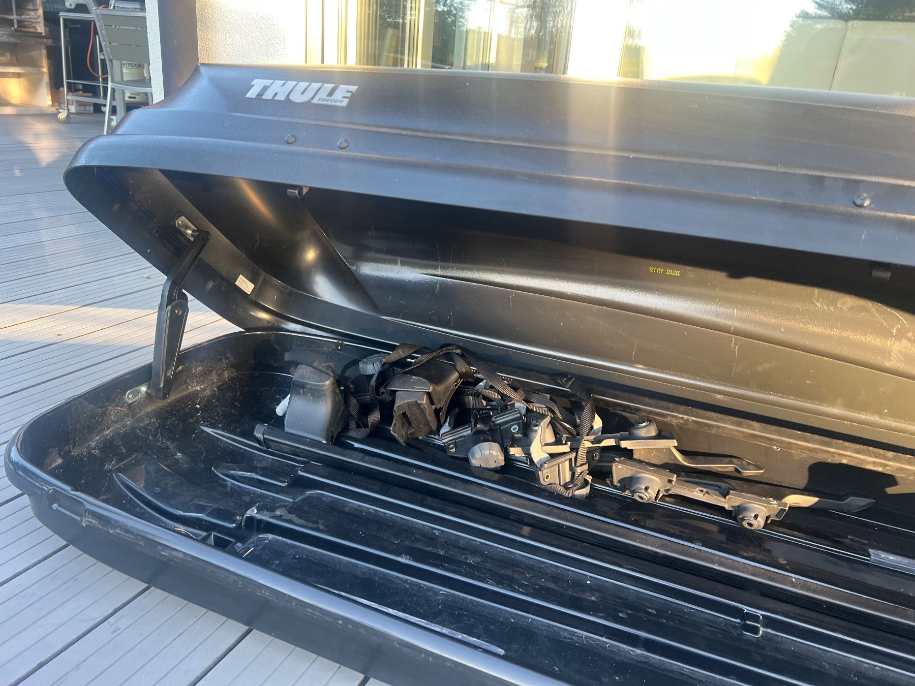 Thule Dachboxen: Thule Pacific 600 Dachbox schwarz gebraucht – Gebraucht aus Boningen von LAZ 5