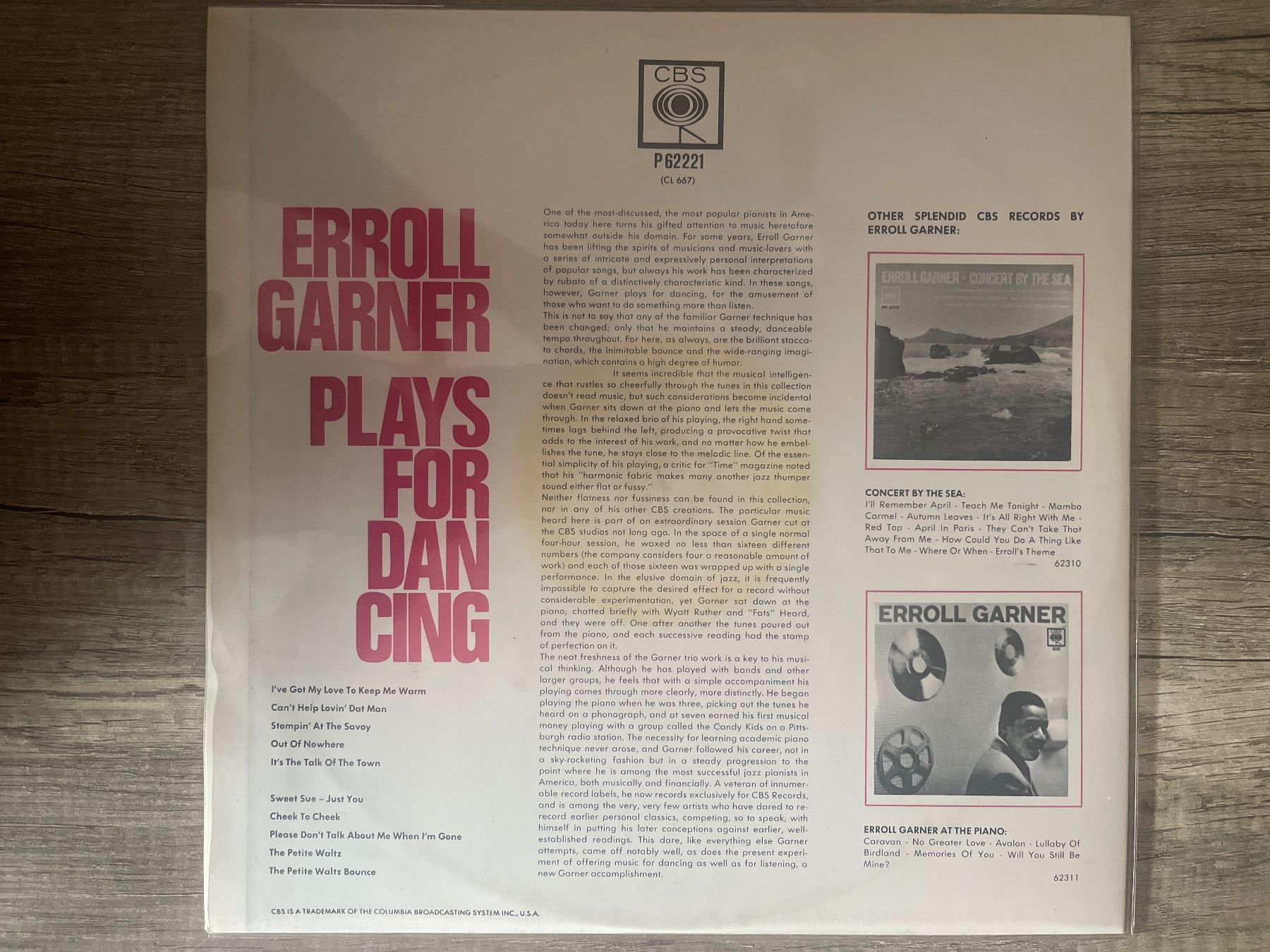 Vinyles: A611/Erroll Garner Plays For Dancing – D'occasion à Frutigen par Philippe_jsp 1