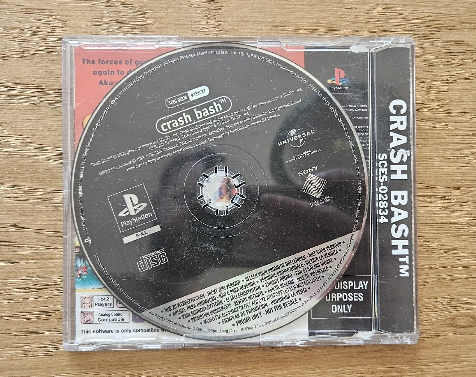 Sony Giochi: Crash Bash - PS1 - Version PROMO - Rare – Usato da Delémont venduto da Max-VideoGames 2