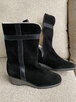 BALLY Lammfell Winterstiefel Gr 4 (37) schwarz NEUWERTIG