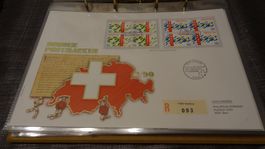 FDC 1990 Luxusbrief Sonderpostmarken 2/90