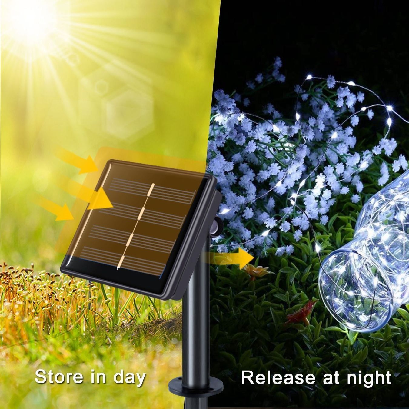 Ghirlande e barre luminose: 30m LED Solar Lichterkette Outdoor – Nuovo e nell'imballaggio originale da Eglisau venduto da SubSonicx 3