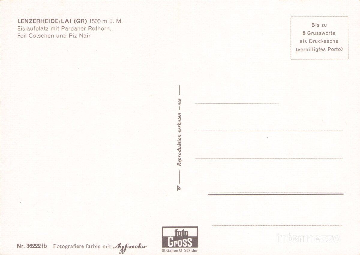 Cartoline postali: Lenzerheide GR // Eisläufer Eisbahn Eisfeld // Winter – Usato da Basel venduto da intermezzo12 1